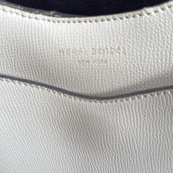 HENRI BENDEL W57TH Cream Saffiano Leather Hobo Crossbody - Picture 4 of 9